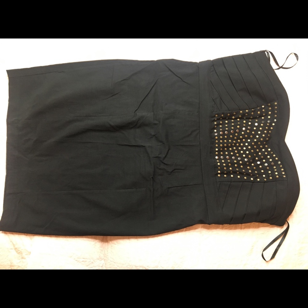 Torrid studded Black sleeveless mini dress